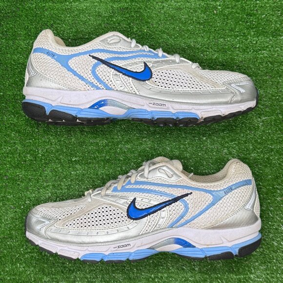 VTG Nike Zoom Elite 4 Running Shoes Women's 10 White Blue Y2K 00s 318069-141 - Picture 7 of 9